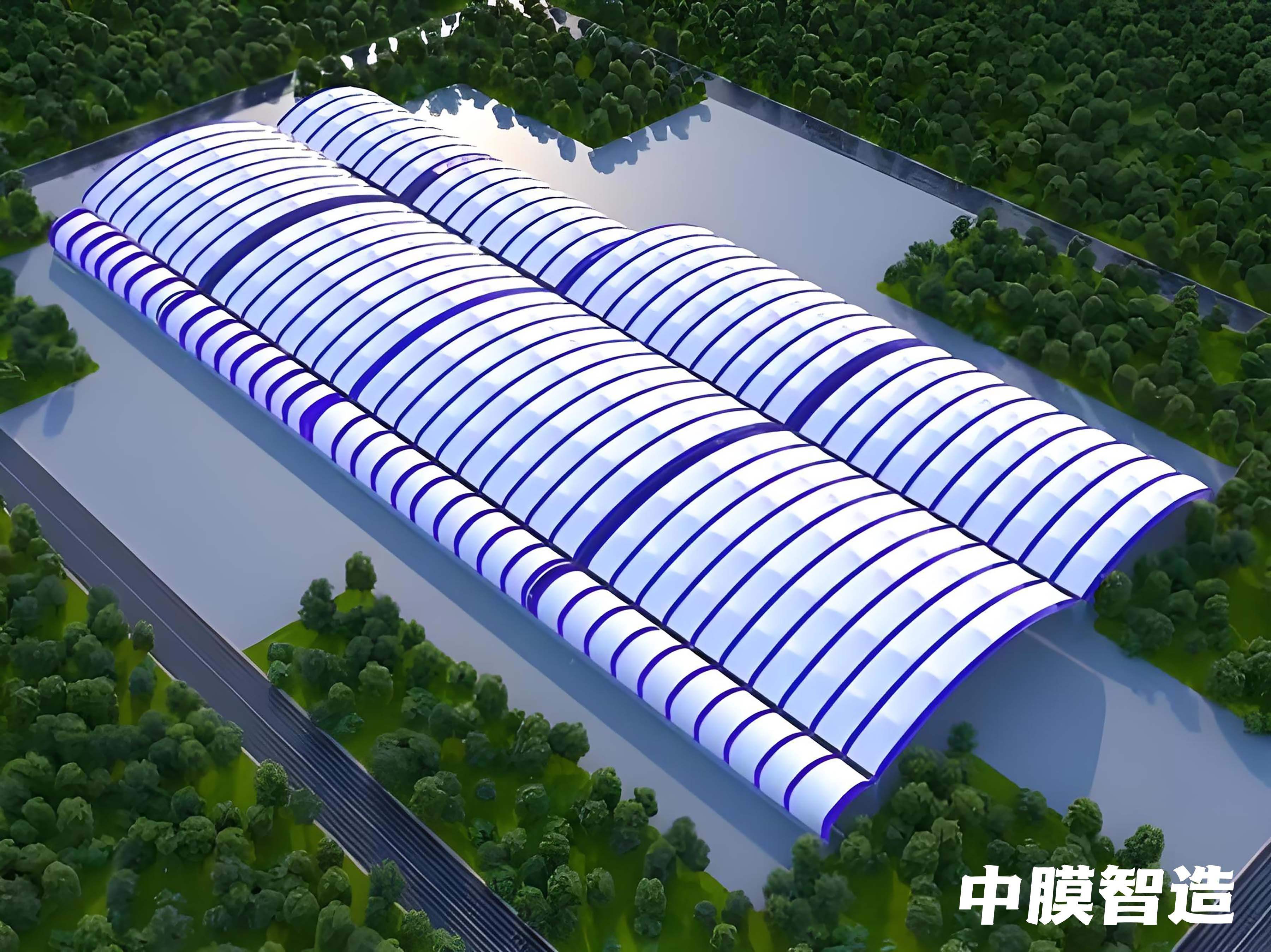 沙钢6号料场棚化工程4