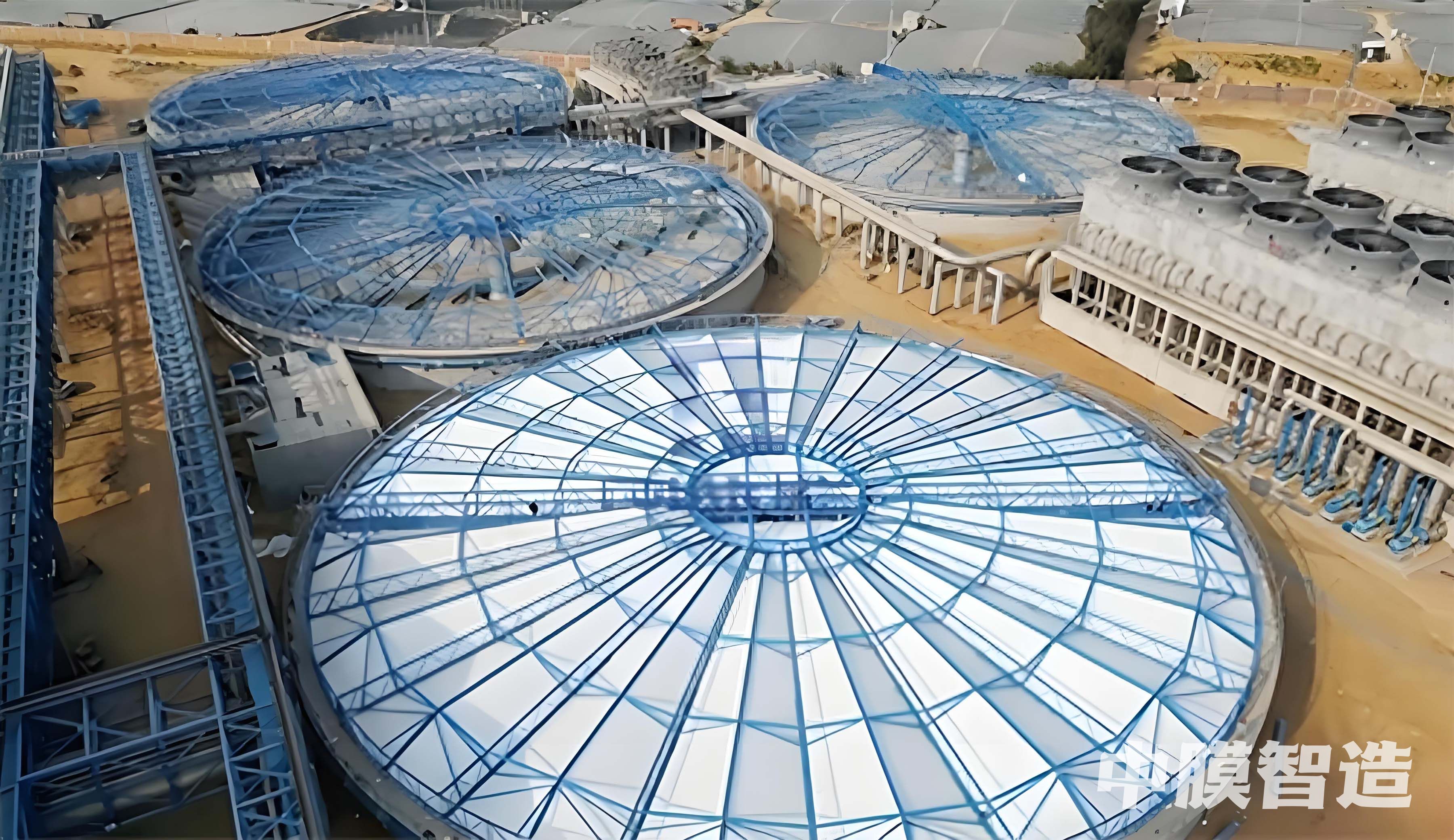 福建某污水池加盖工程｜东南沿海大型圆形池体反吊膜环保标杆工程档案