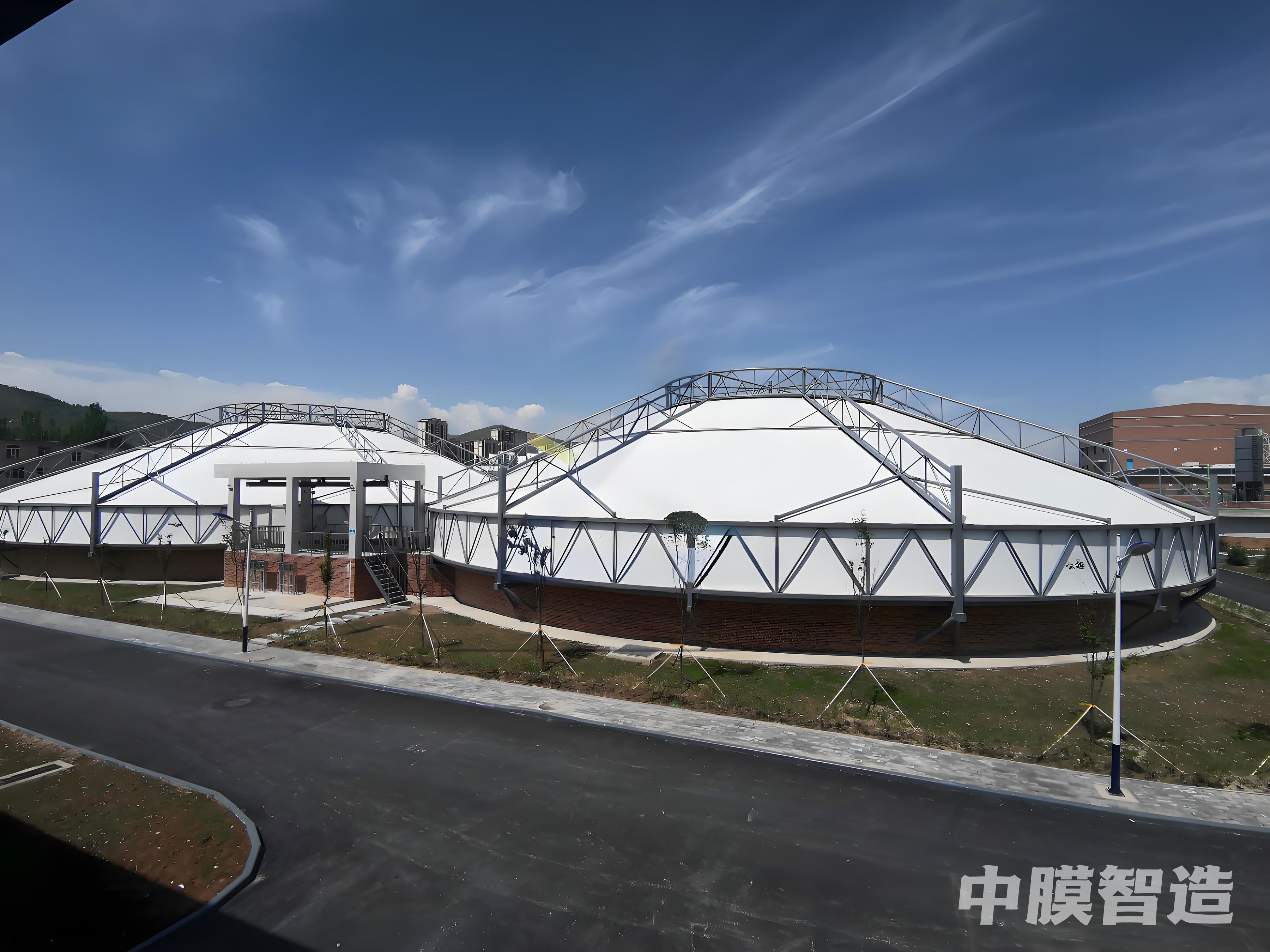 青海西宁多巴污水厂反吊膜密封项目｜青藏高原高海拔污水池密闭除臭标杆工程档案
